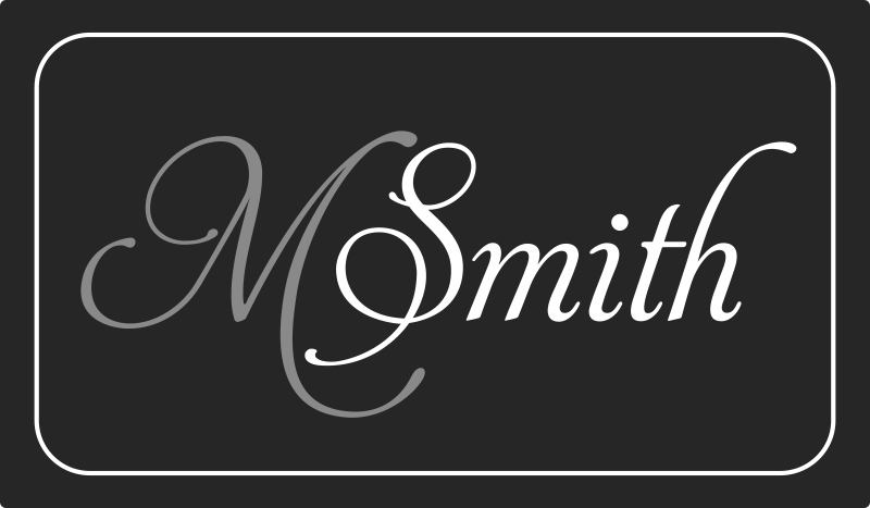 Modern design with initial and name modern rug - TenStickers