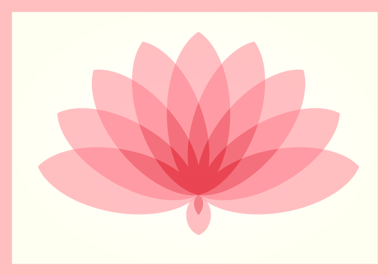 Lotus Bloom flower vinyl rug - TenStickers