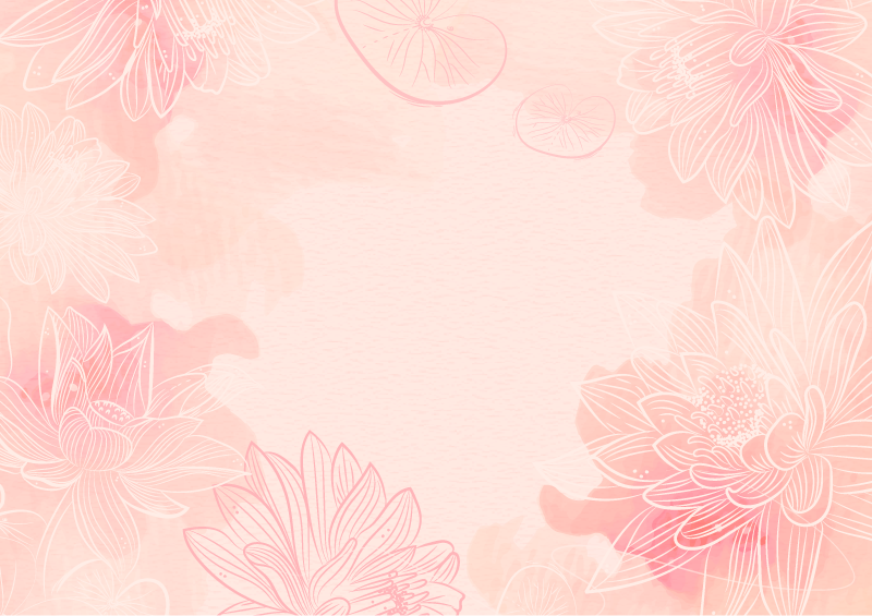 Floral Tranquility flower vinyl rug - TenStickers