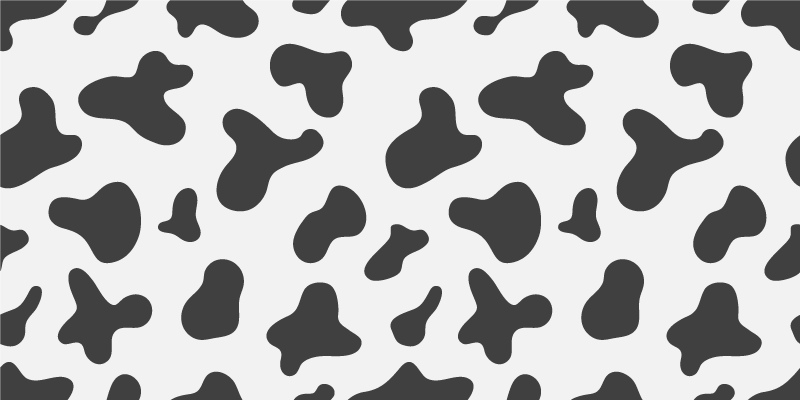 Cow print animal print vinyl rug - TenStickers