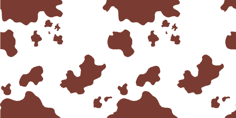 Cowhide Print animal print vinyl rug - TenStickers