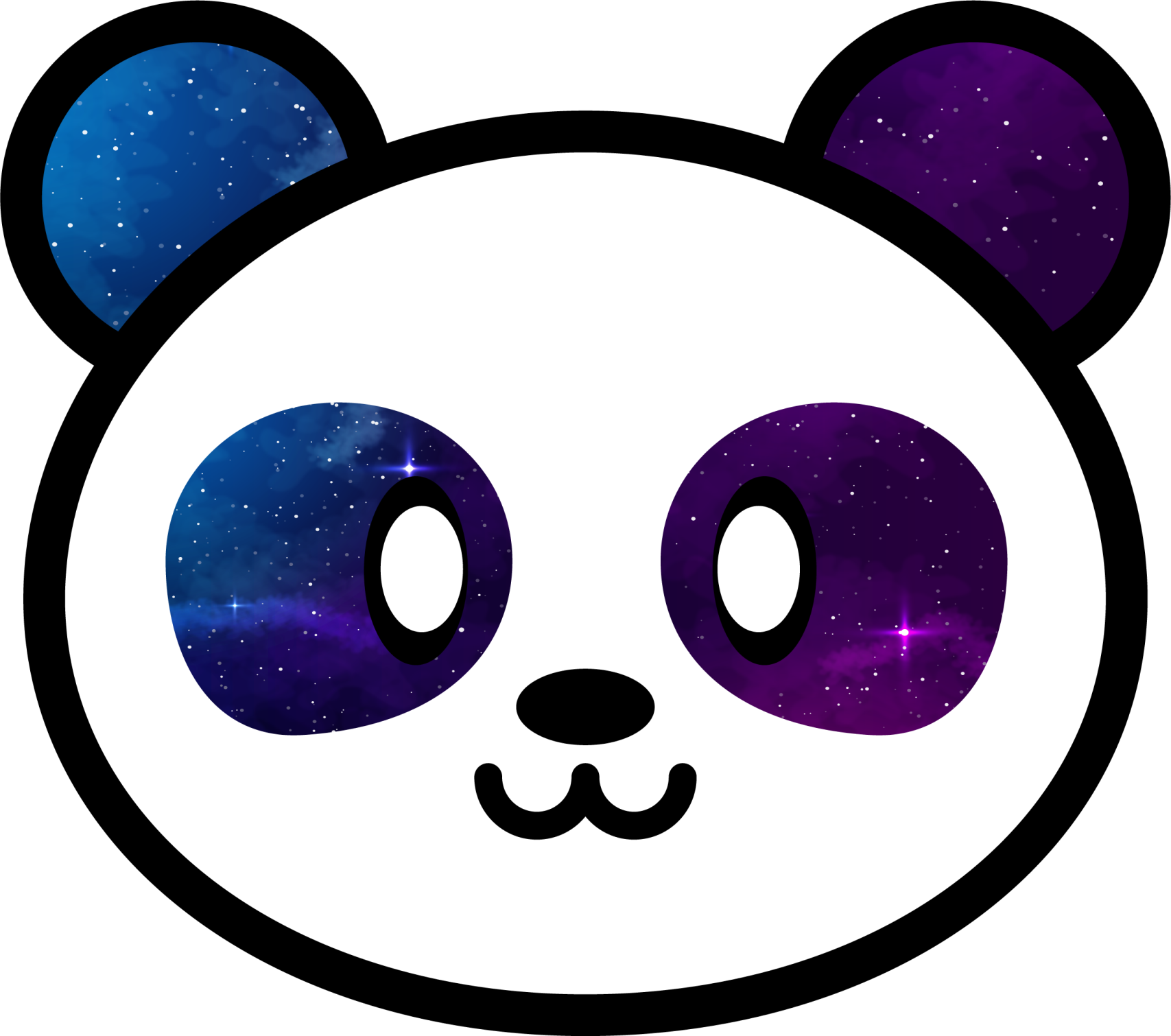 Anime galaxy panda animal rug - TenStickers