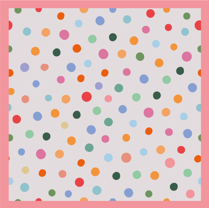 Multi colour grey polka dot geometric rugs - TenStickers