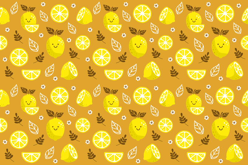 smiling lemons kids vinyl rug - TenStickers
