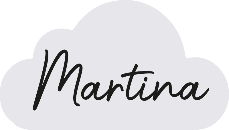 Grey cloud with name vinyl rug - TenStickers