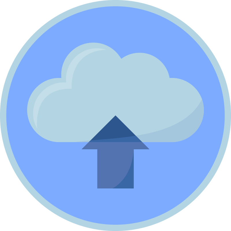 Loading upload cloud modern vinyl rug - TenStickers