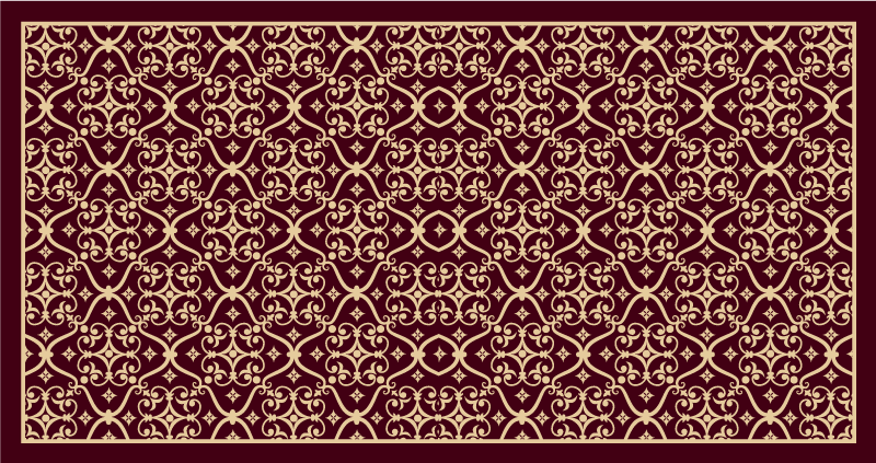 Sophisticated Retro Motif vintage vinyl rug - TenStickers