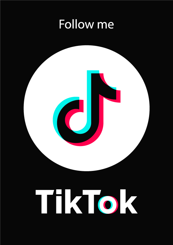 Follow me on Tiktok custom rug - TenStickers