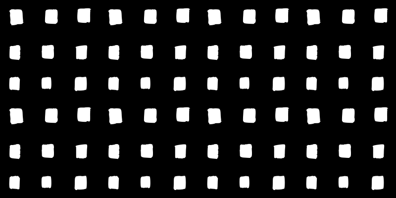 Black and white square pattern minimalist vinyl rug - TenStickers