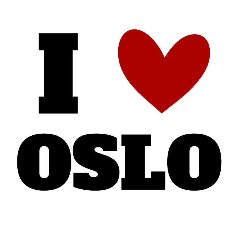 I Adore Oslo custom vinyl rug - TenStickers