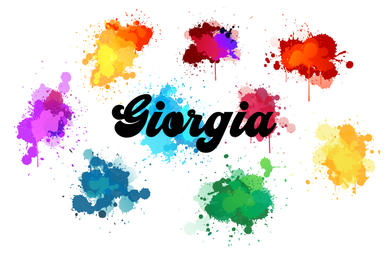 Circular design with splashes teenager vinyl rug - TenStickers