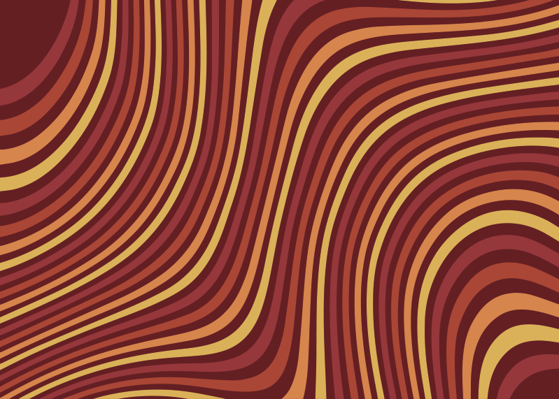 Wavy retro colorflow vintage vinyl rug - TenStickers