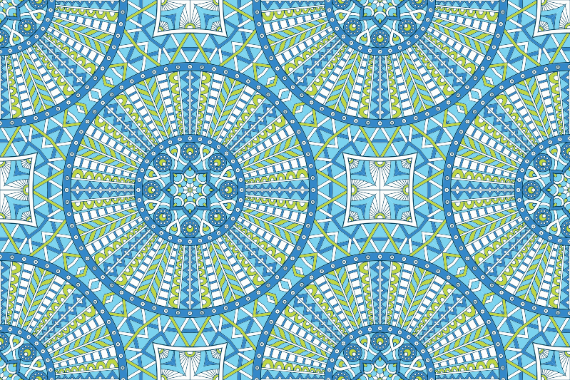 Vintage ornamental flowers vintage rug - TenStickers