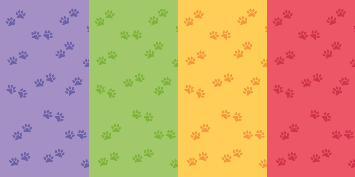 Paw Print Motif vinyl rug - TenStickers
