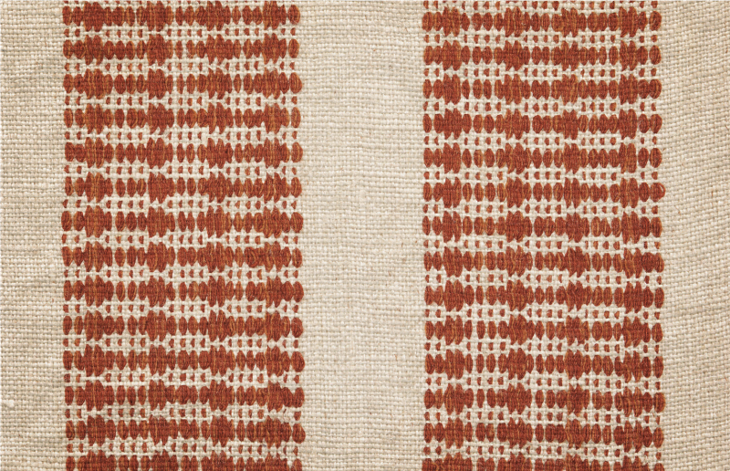 Cooke red and white ethnic rug - TenStickers