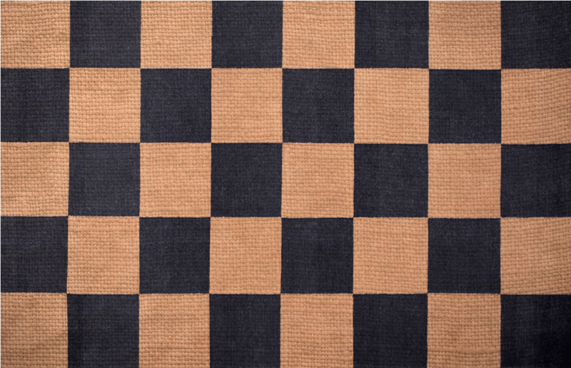 Squared tobacco geometric rugs - TenStickers