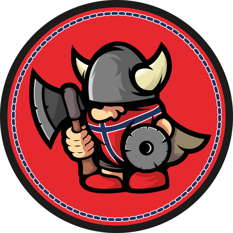 Viking Warrior Emblem vinyl rug - TenStickers