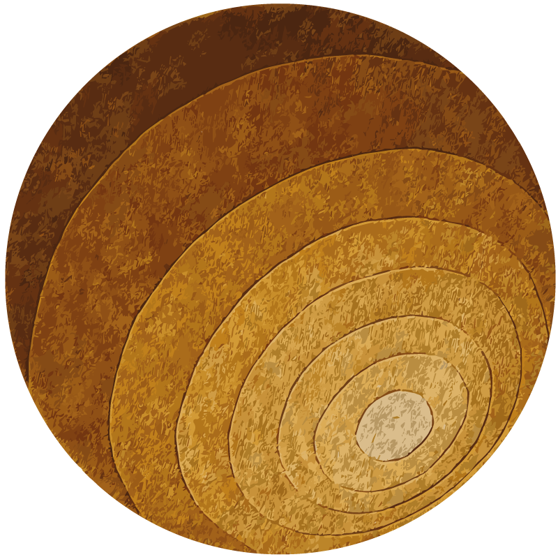 Nature layers wood vinyl rug - TenStickers