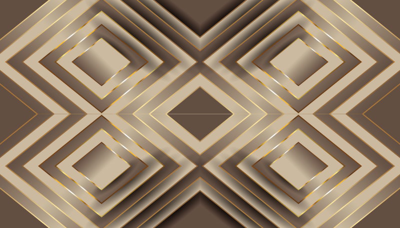 Elegant Geometric Composition kitchen vinyl rug - TenStickers