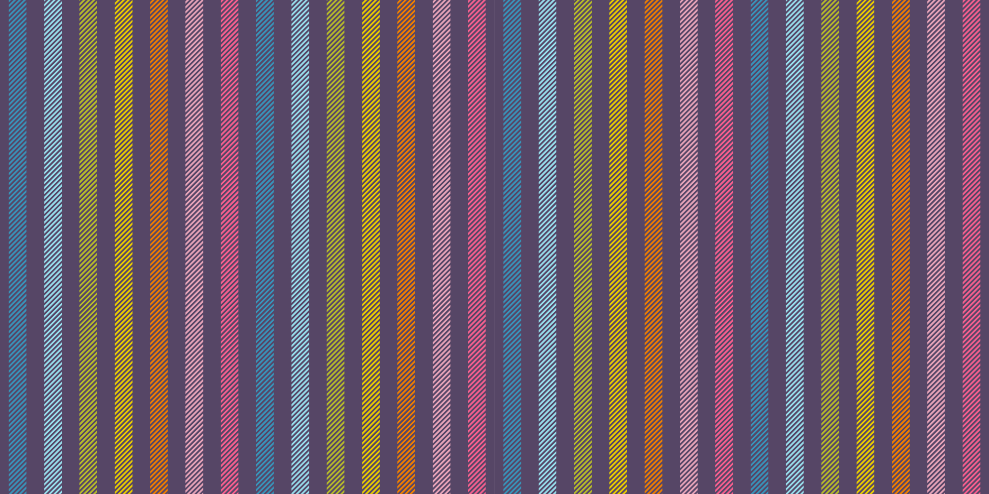 Thin multi-colored lines stripes vinyl rug - TenStickers
