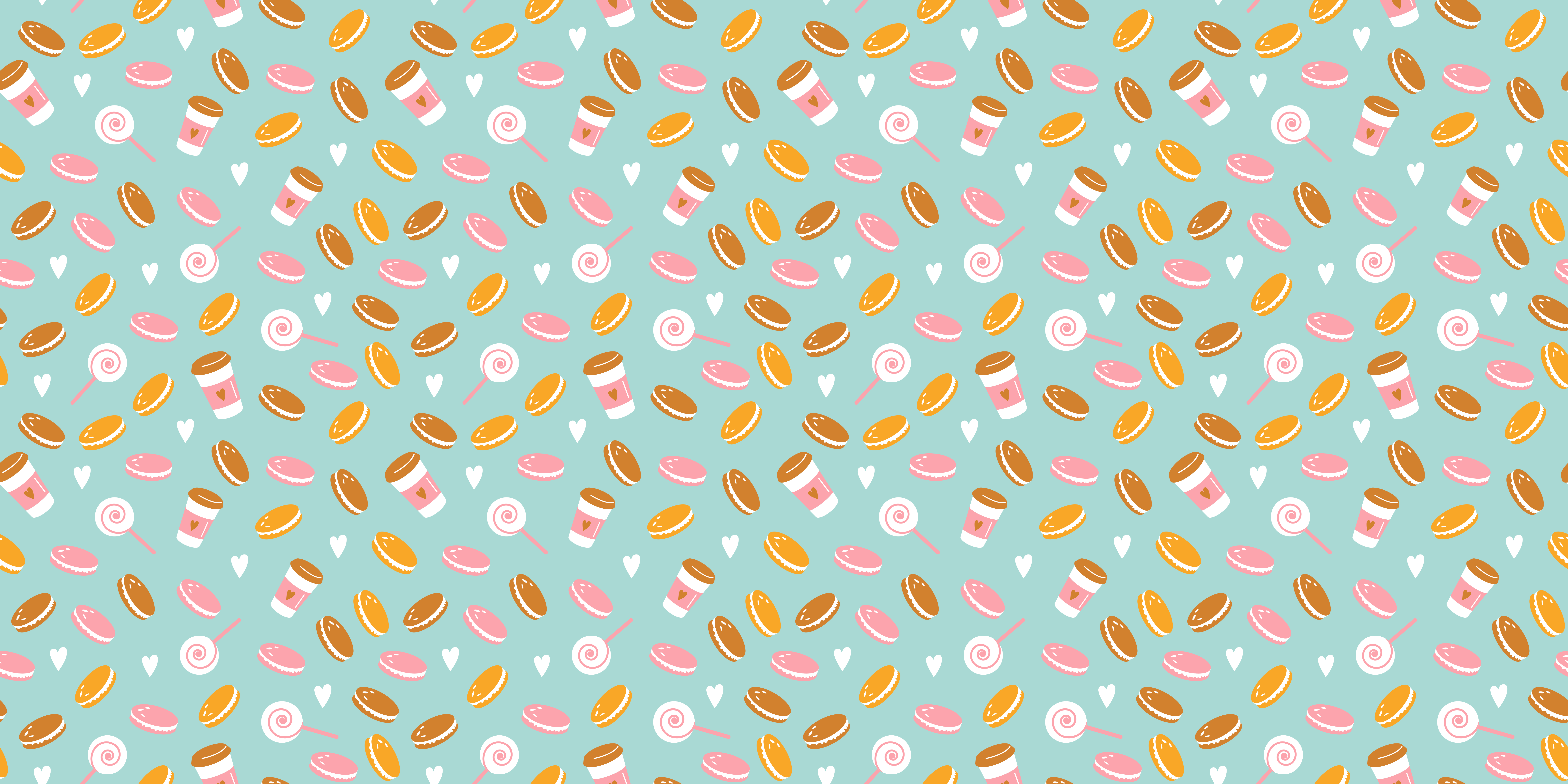 Delicious Delights Collection vinyl rug - TenStickers