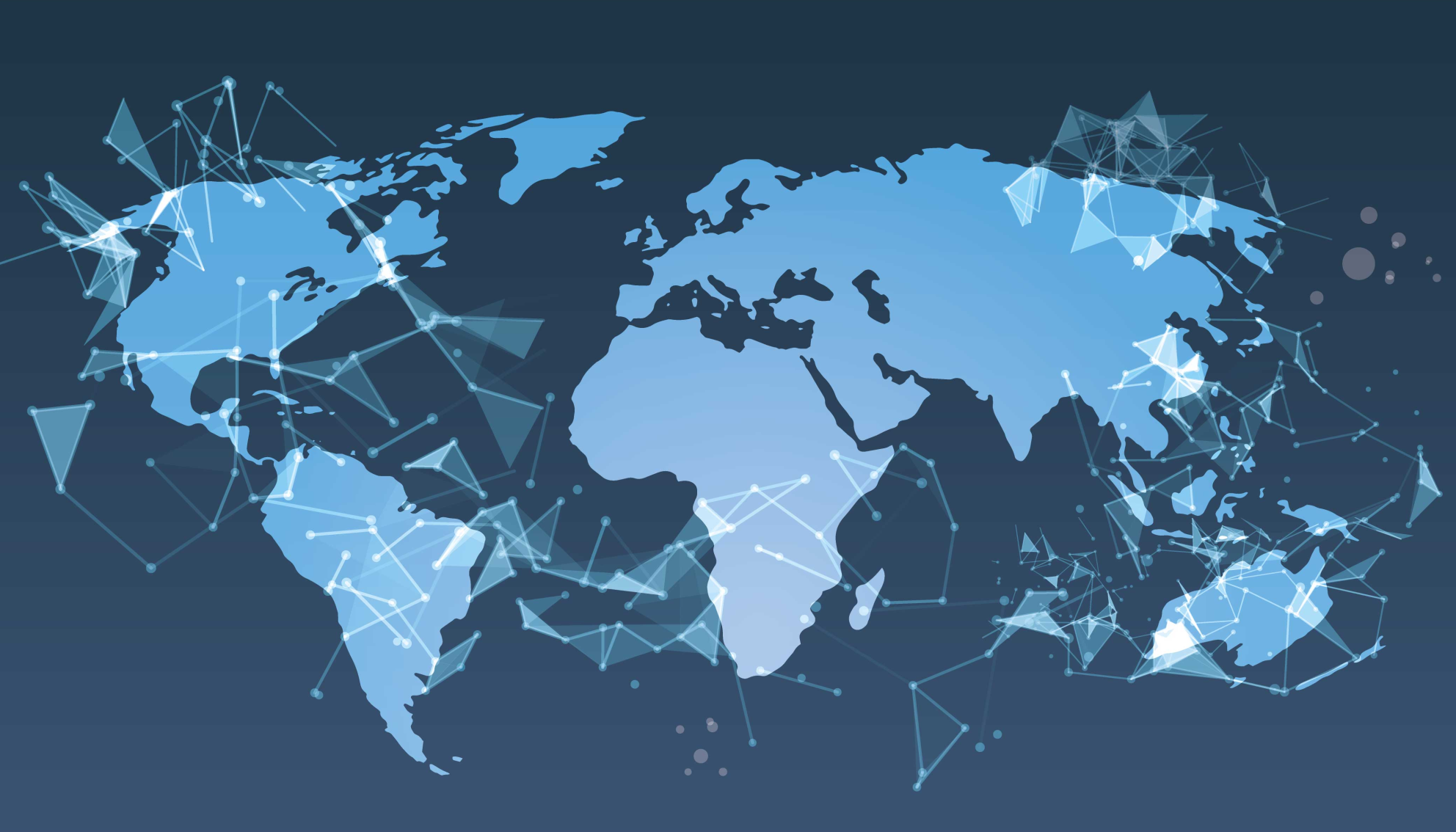 World map vinyl rug geometric world map - TenStickers