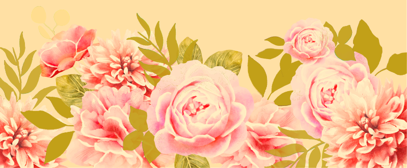 Blooming Floral Elegance flower vinyl rug - TenStickers