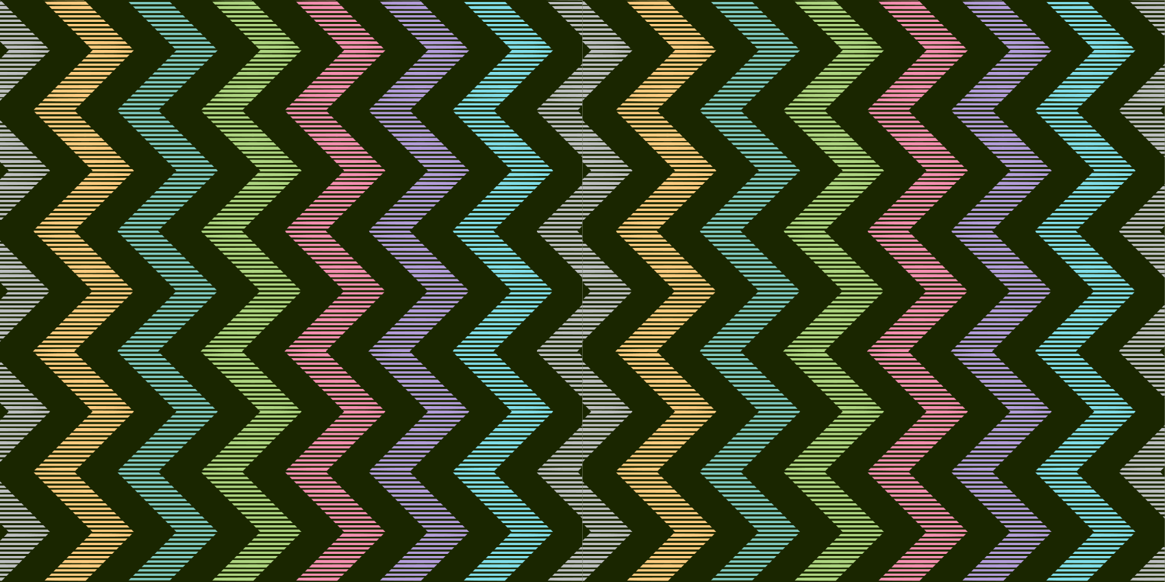 Colorful Zigzag Pattern stripes vinyl rug - TenStickers