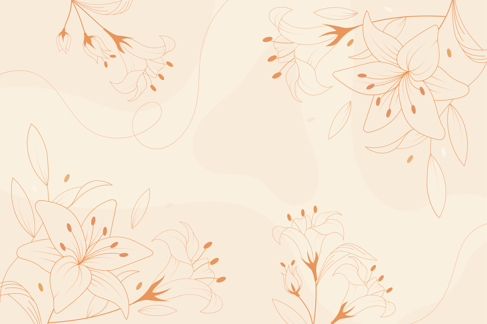 Elegant Botanical Component flower vinyl rug - TenStickers