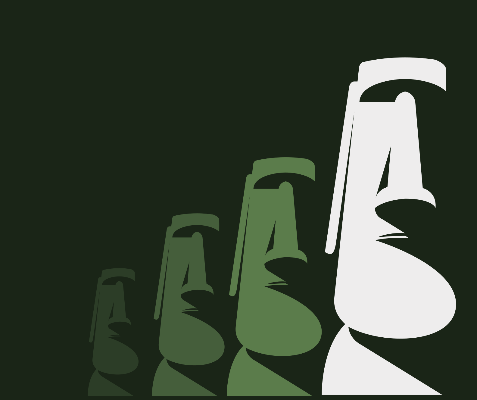 Chile Easter Island in green nature vinyl rug - TenStickers