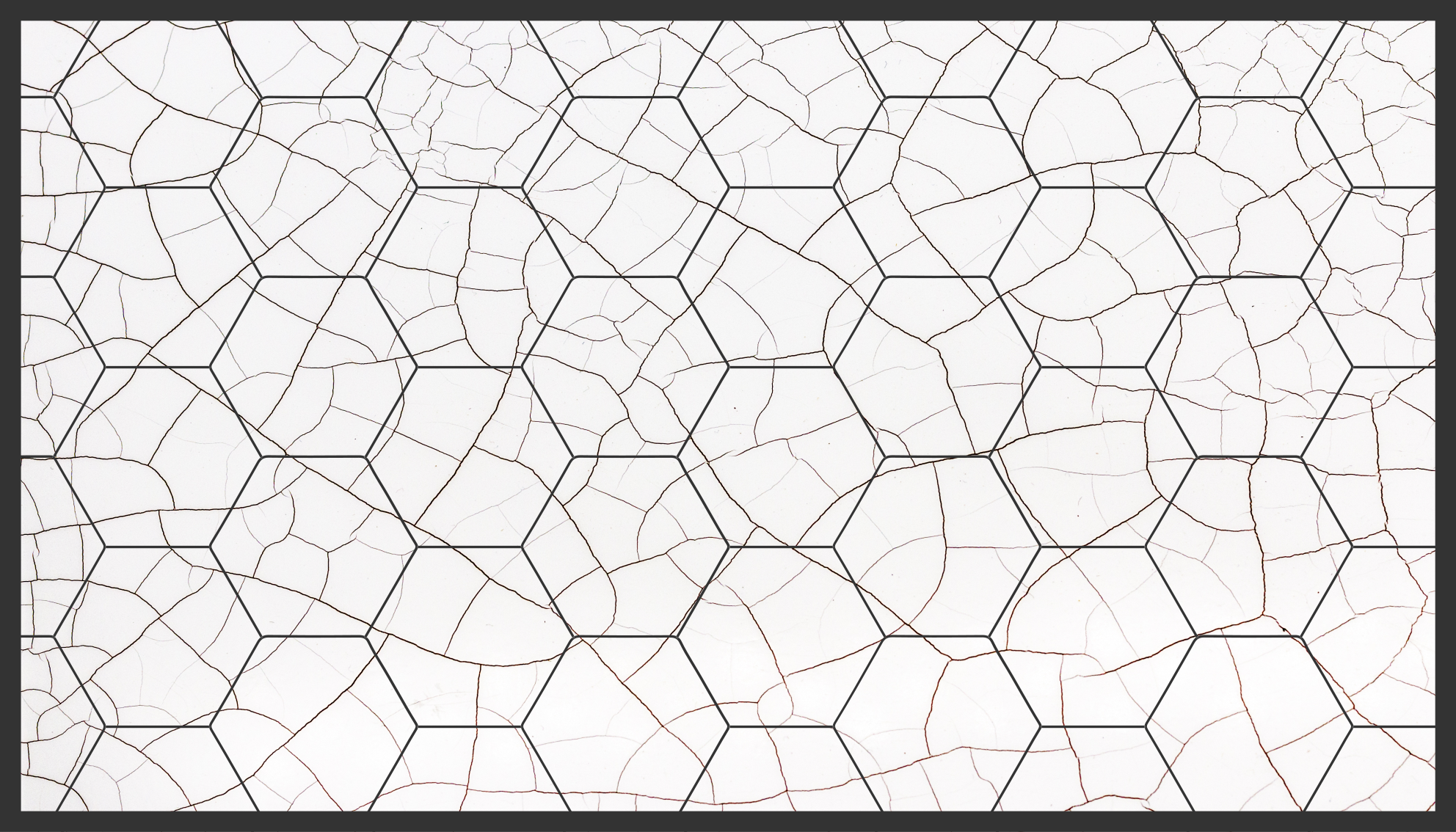 Cracked Stone Pattern geometric vinyl rug - TenStickers