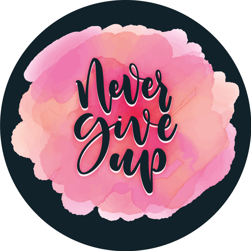 Custom vinyl rug persevere unwaveringly - TenStickers