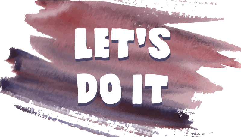 Let's do it minimalist vinyl rug - TenStickers