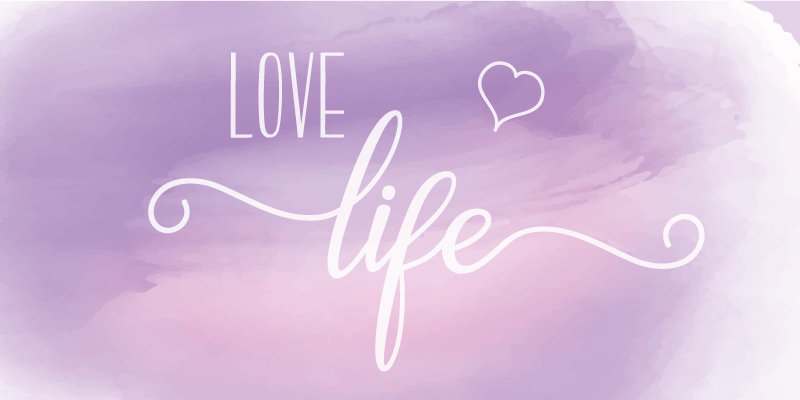 Love life custom vinyl rug - TenStickers