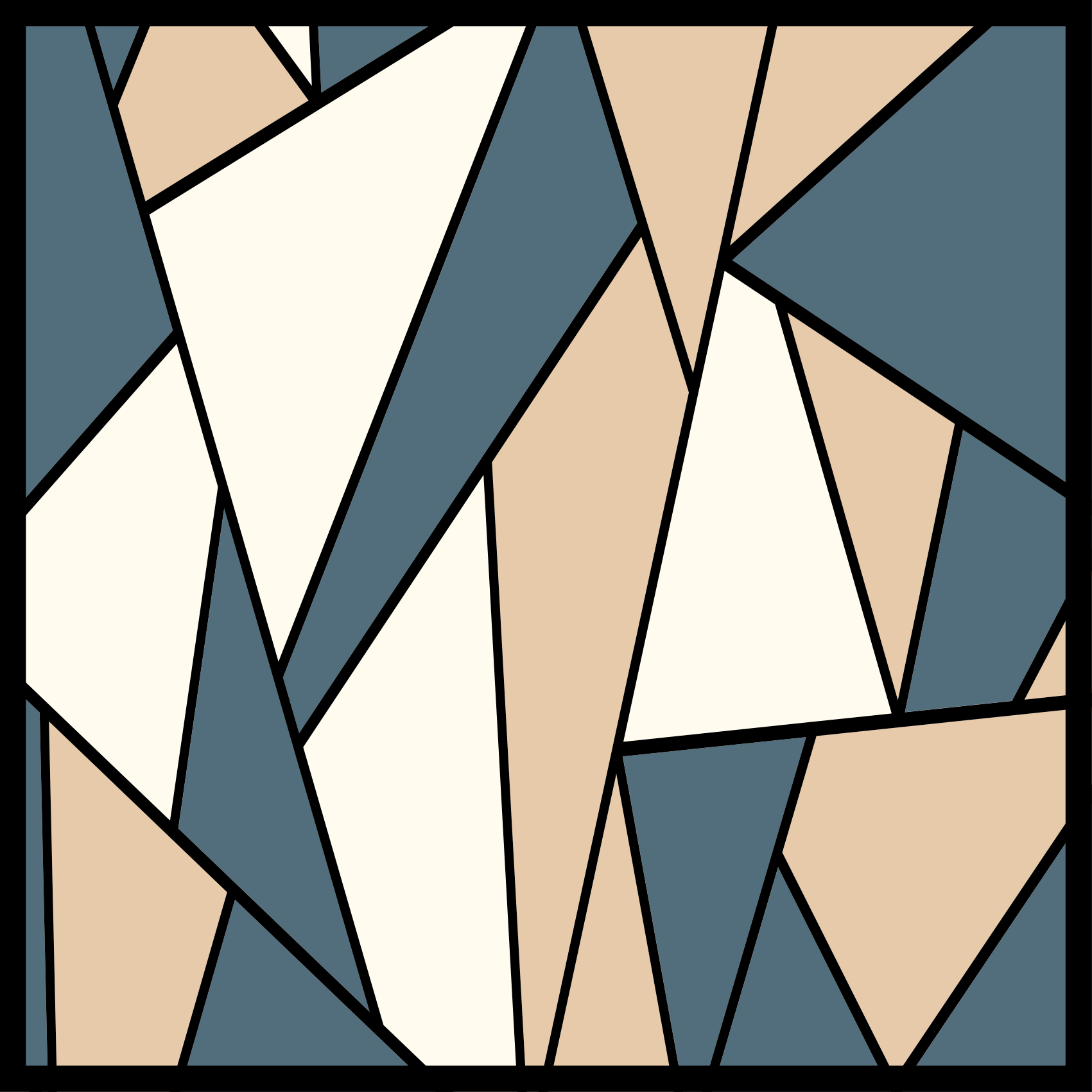 Nordic blue and gray triangles geometric rug - TenStickers
