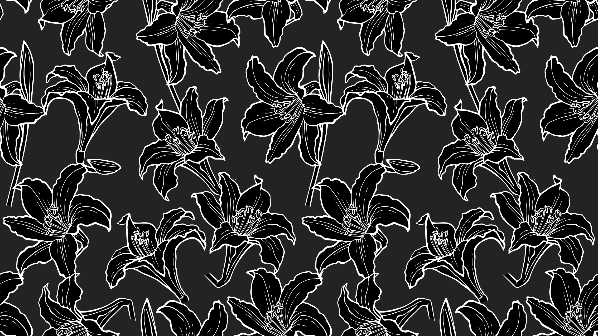 Black Floral Arrangement flower vinyl rug - TenStickers