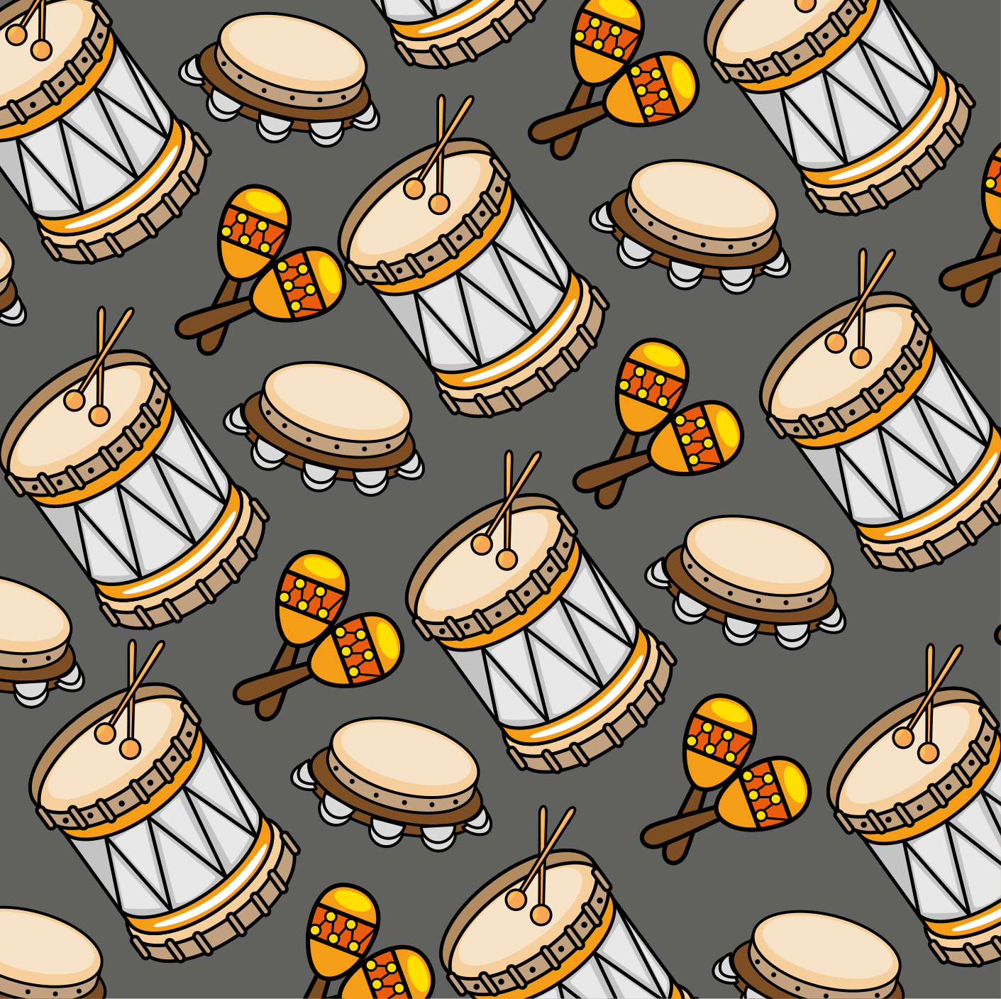 Gaming vinyl rug with instrument design - TenStickers