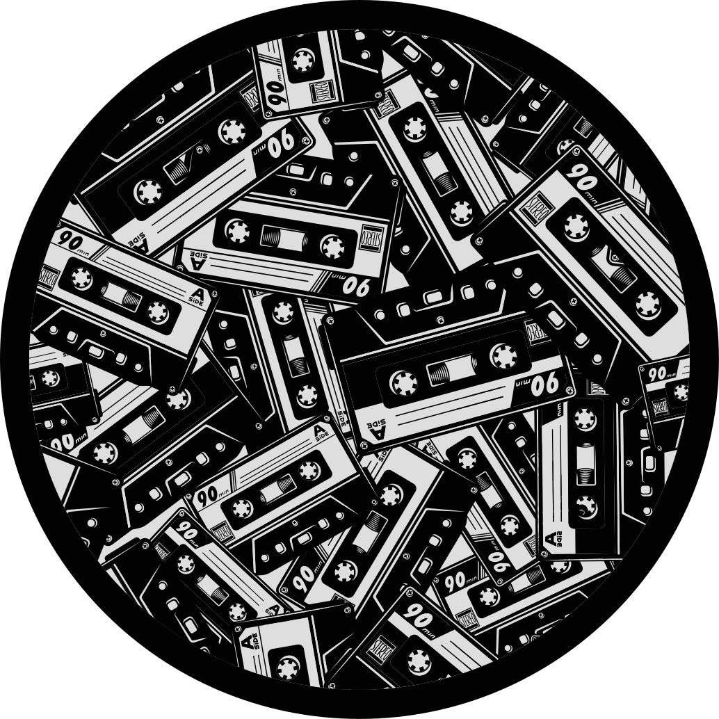Vinyl rug cassette tape design - TenStickers