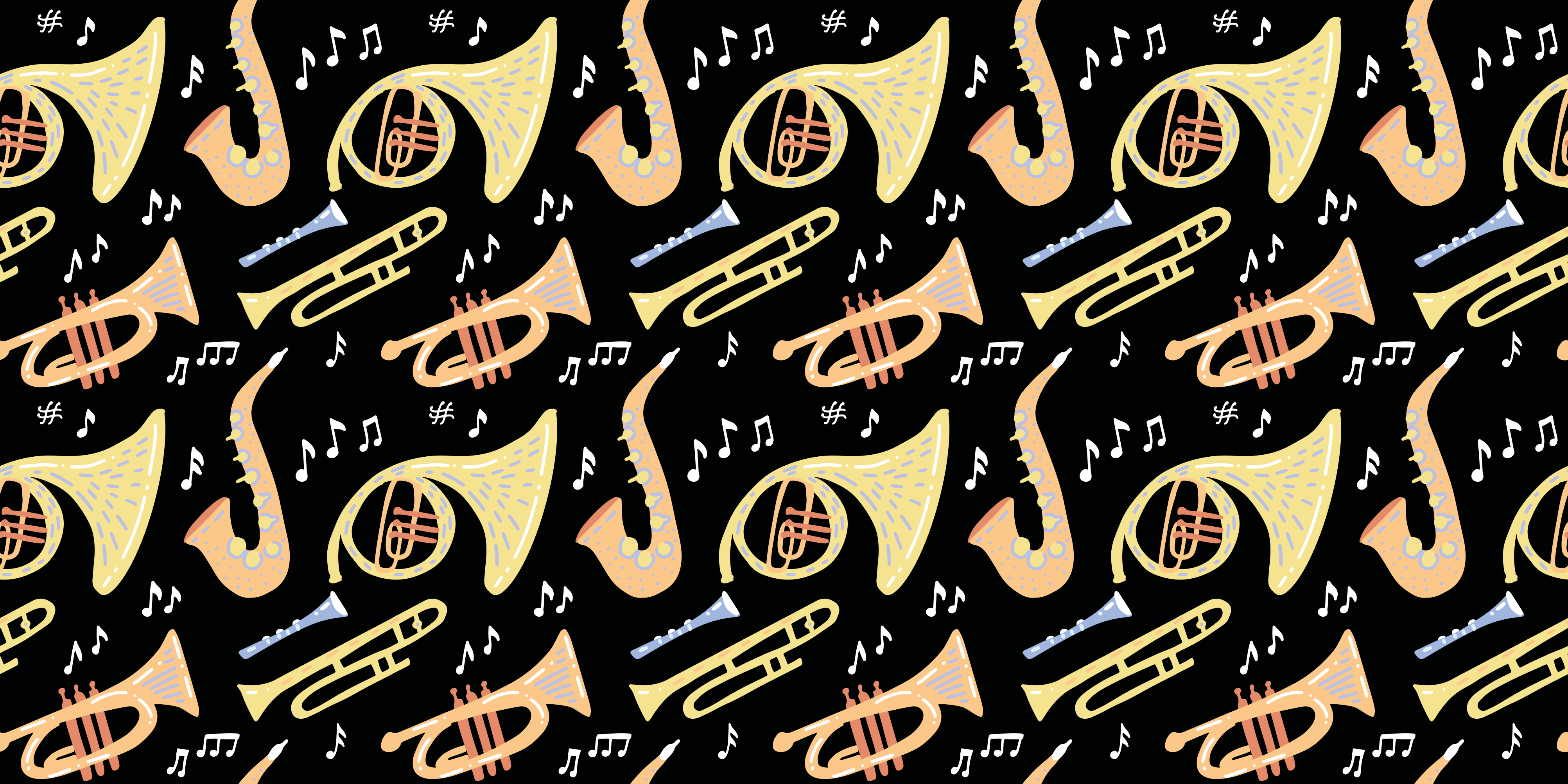 Event vinyl rug musical instrument designs - TenStickers