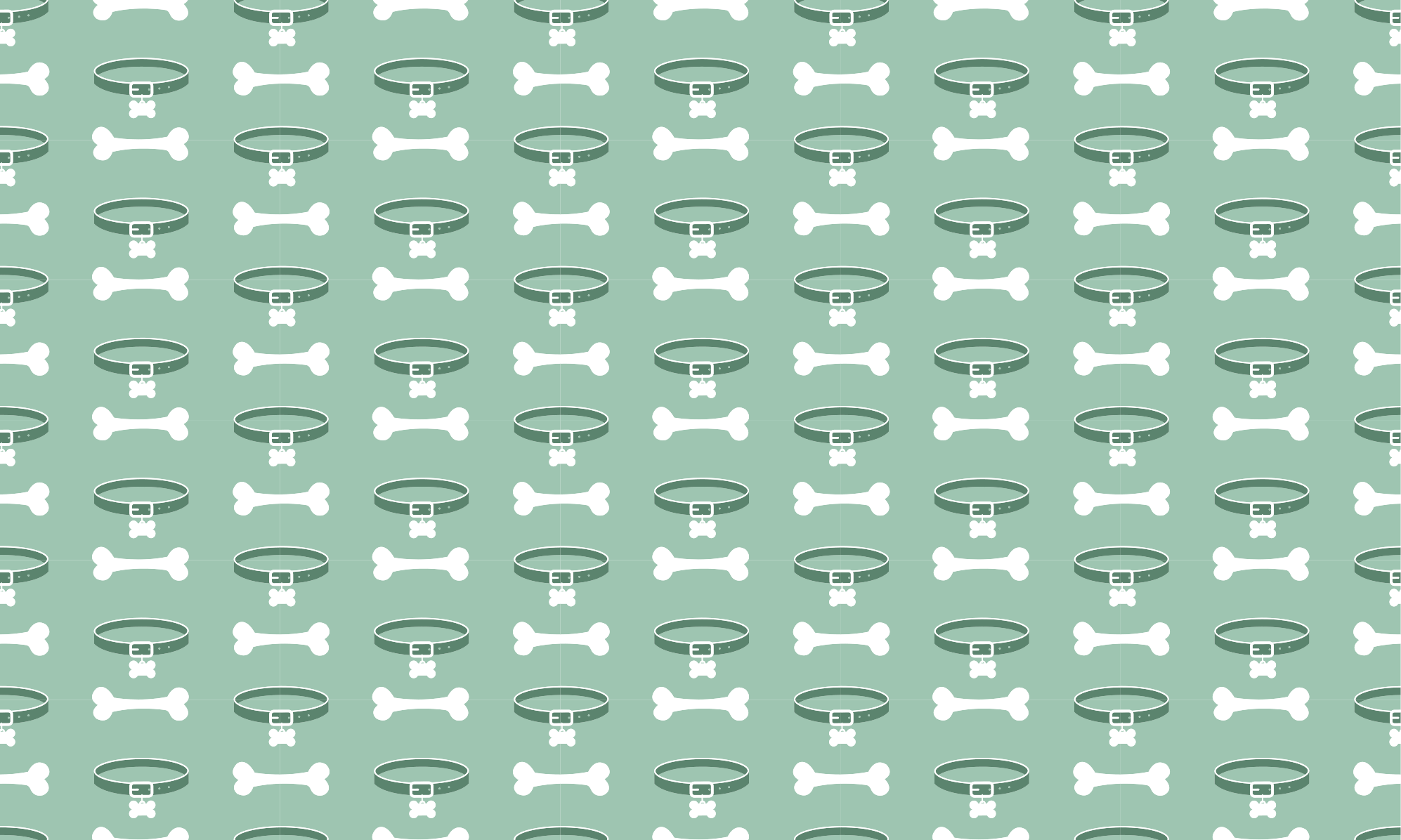 Dog Bones Pattern animal vinyl rug - TenStickers