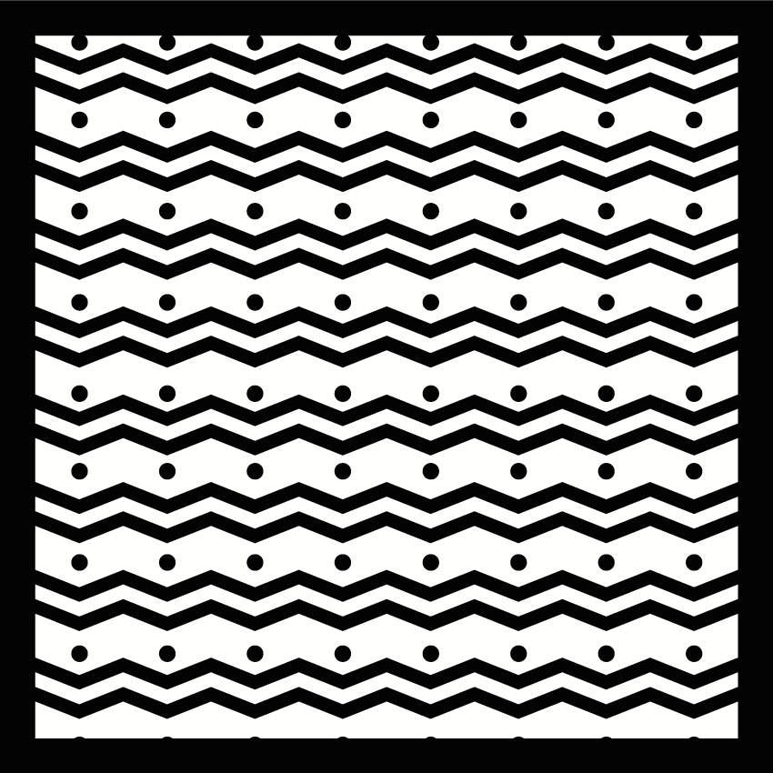 Zigzag concept stripes vinyl rug - TenStickers