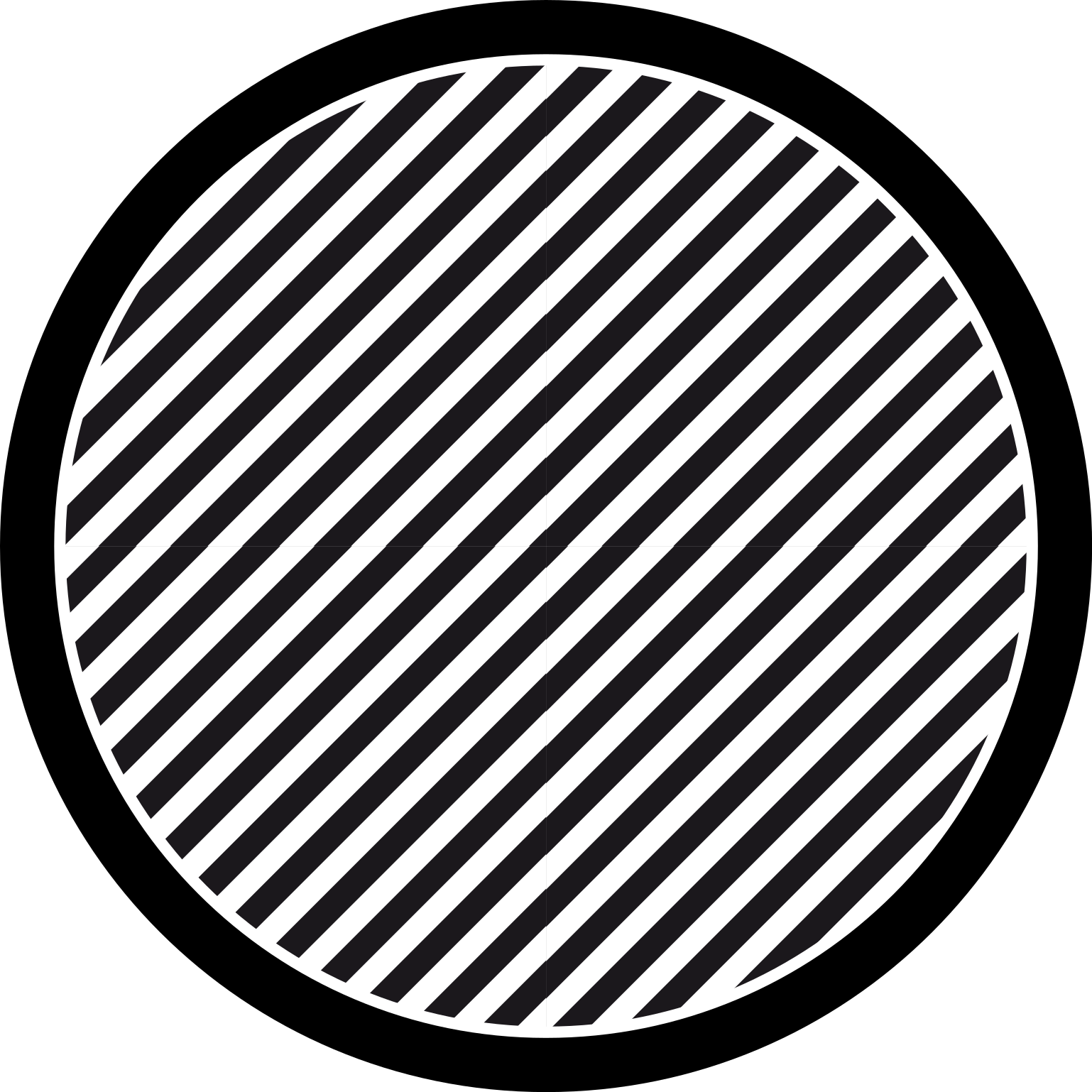 Single color stripes vinyl rug - TenStickers