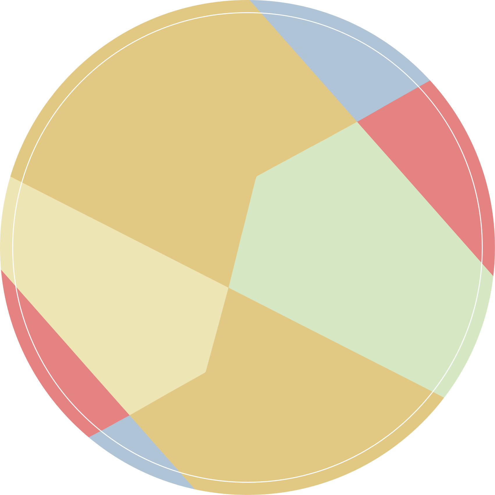 Geometric vinyl rug in angular color blocks - TenStickers