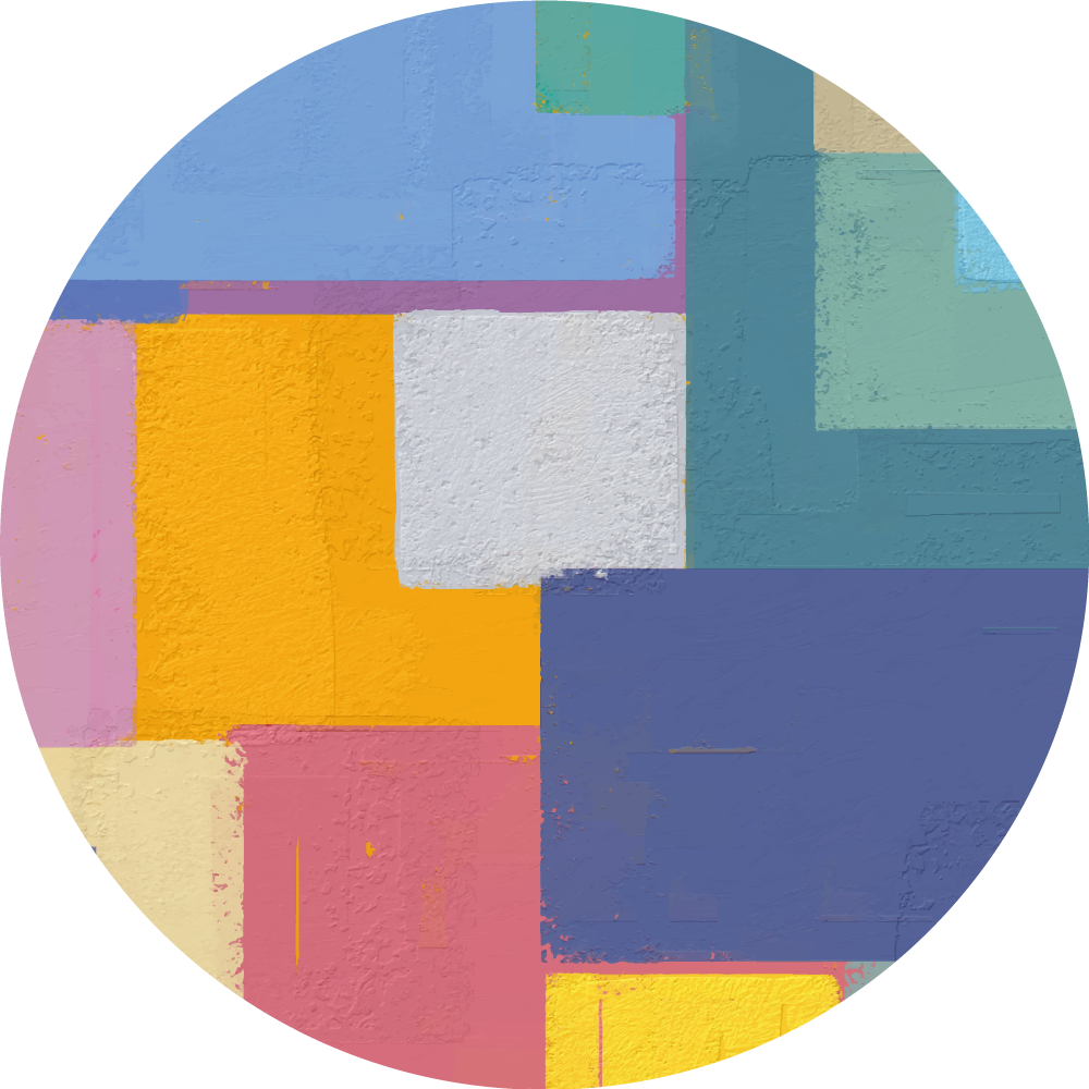 Vivid geometric figures geometric vinyl rug - TenStickers