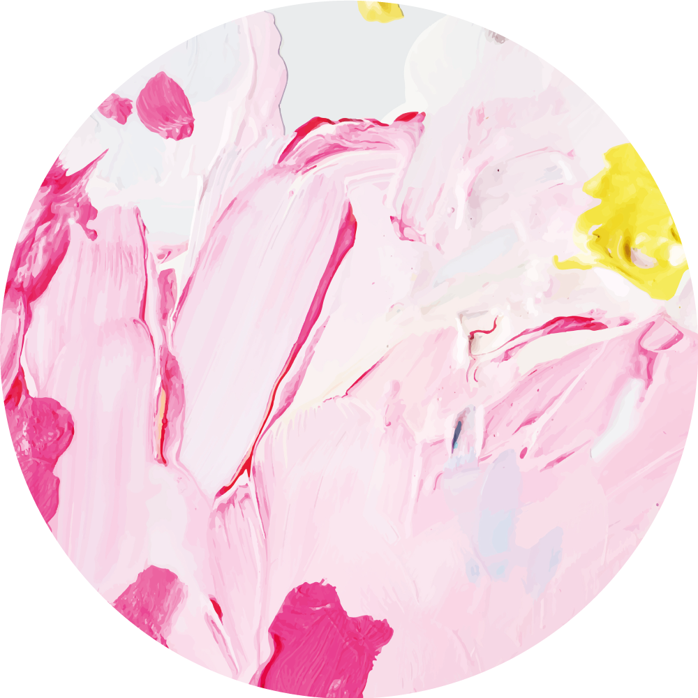 Abstract Floral Splash flower vinyl rug - TenStickers