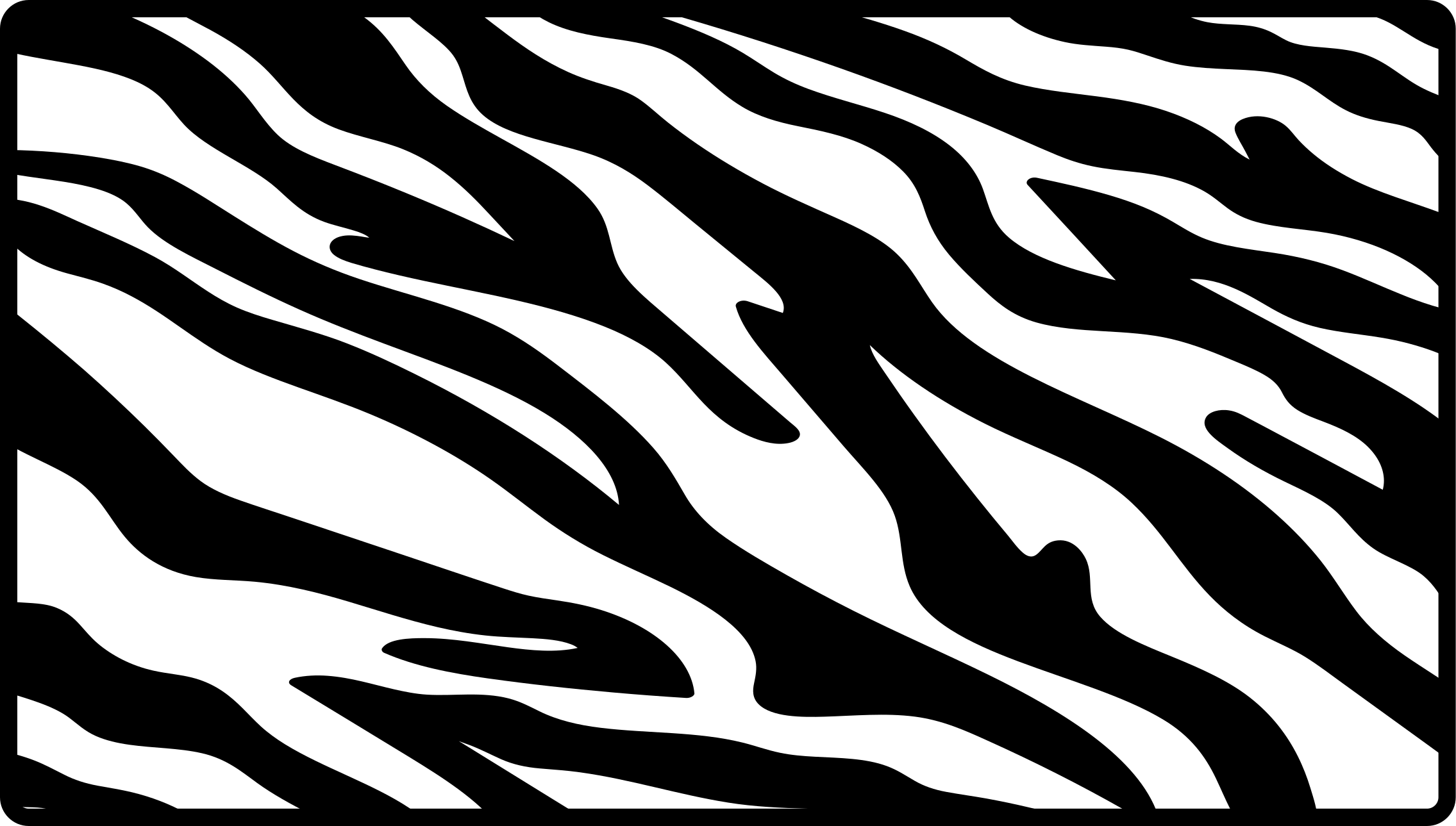 Animal print vinyl rug in solid color stripes - TenStickers