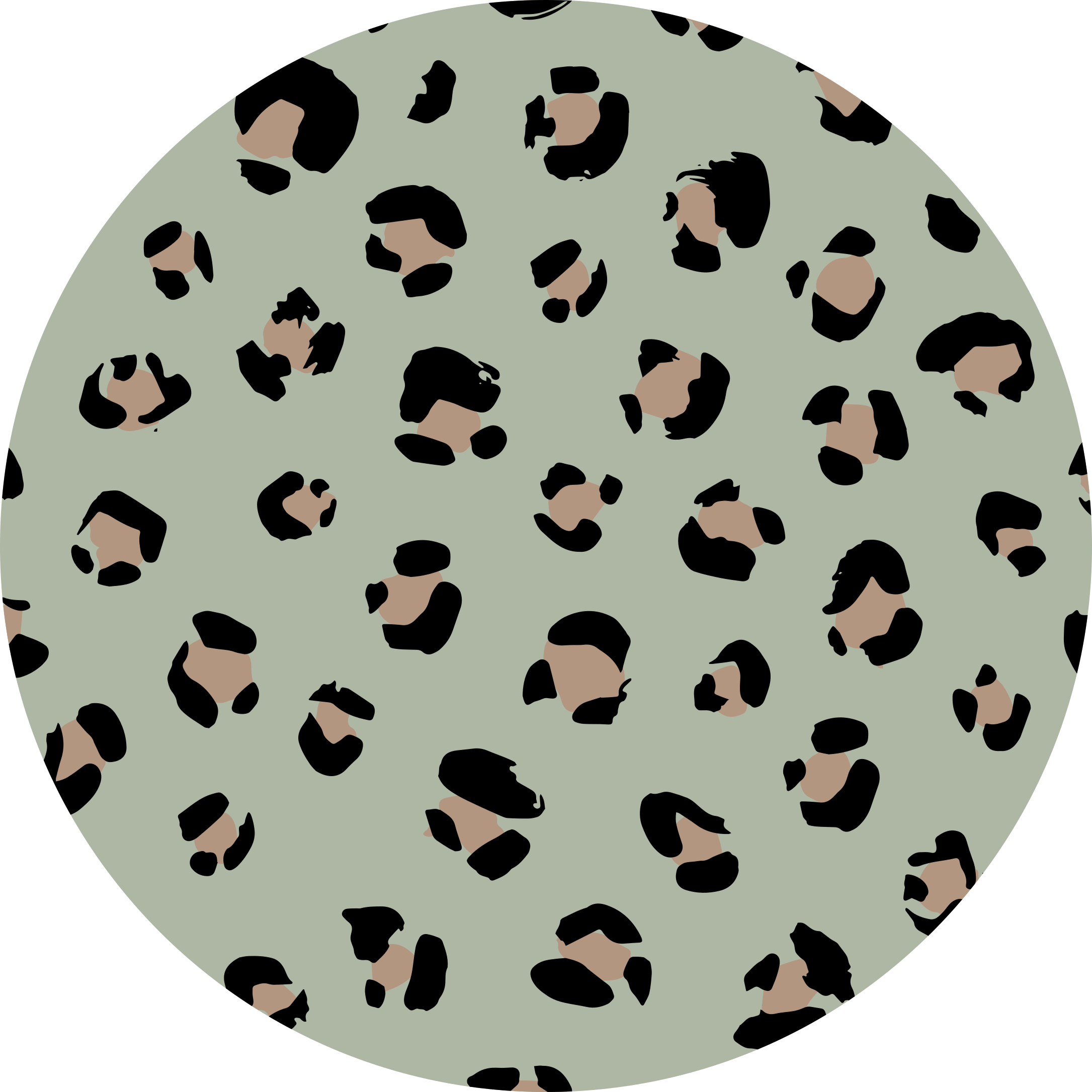 Animal print vinyl rug leopard print style - TenStickers