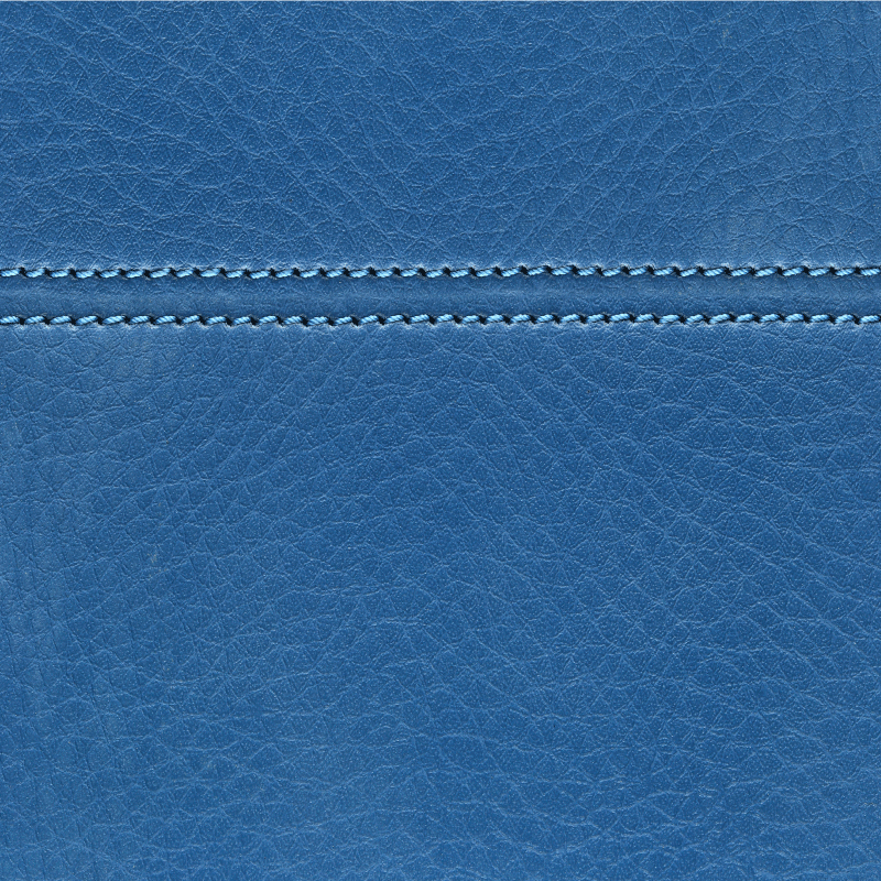 Leather blue bag square vinyl rug - TenStickers