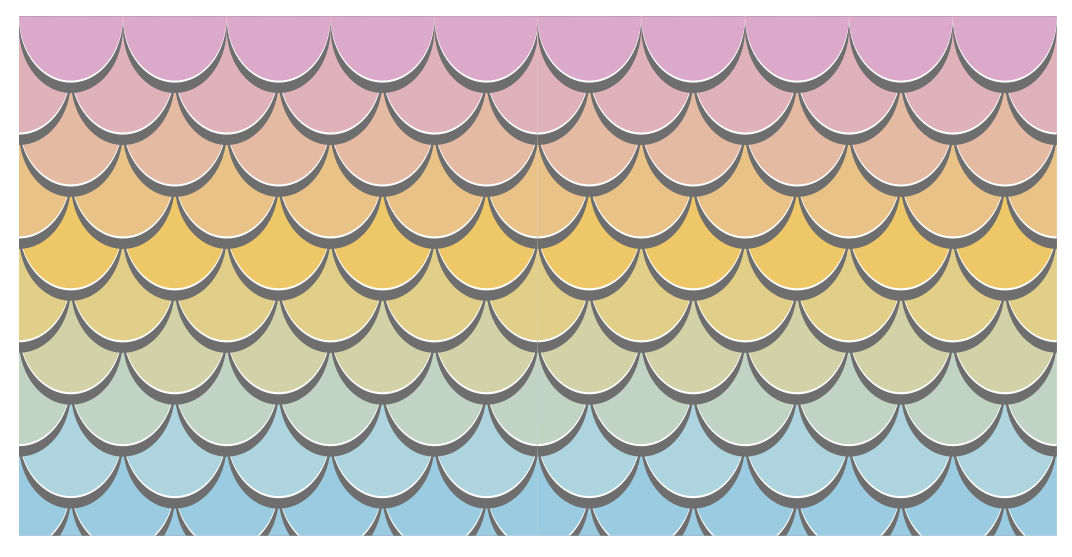 Vinyl rug with vibrant scales design - TenStickers