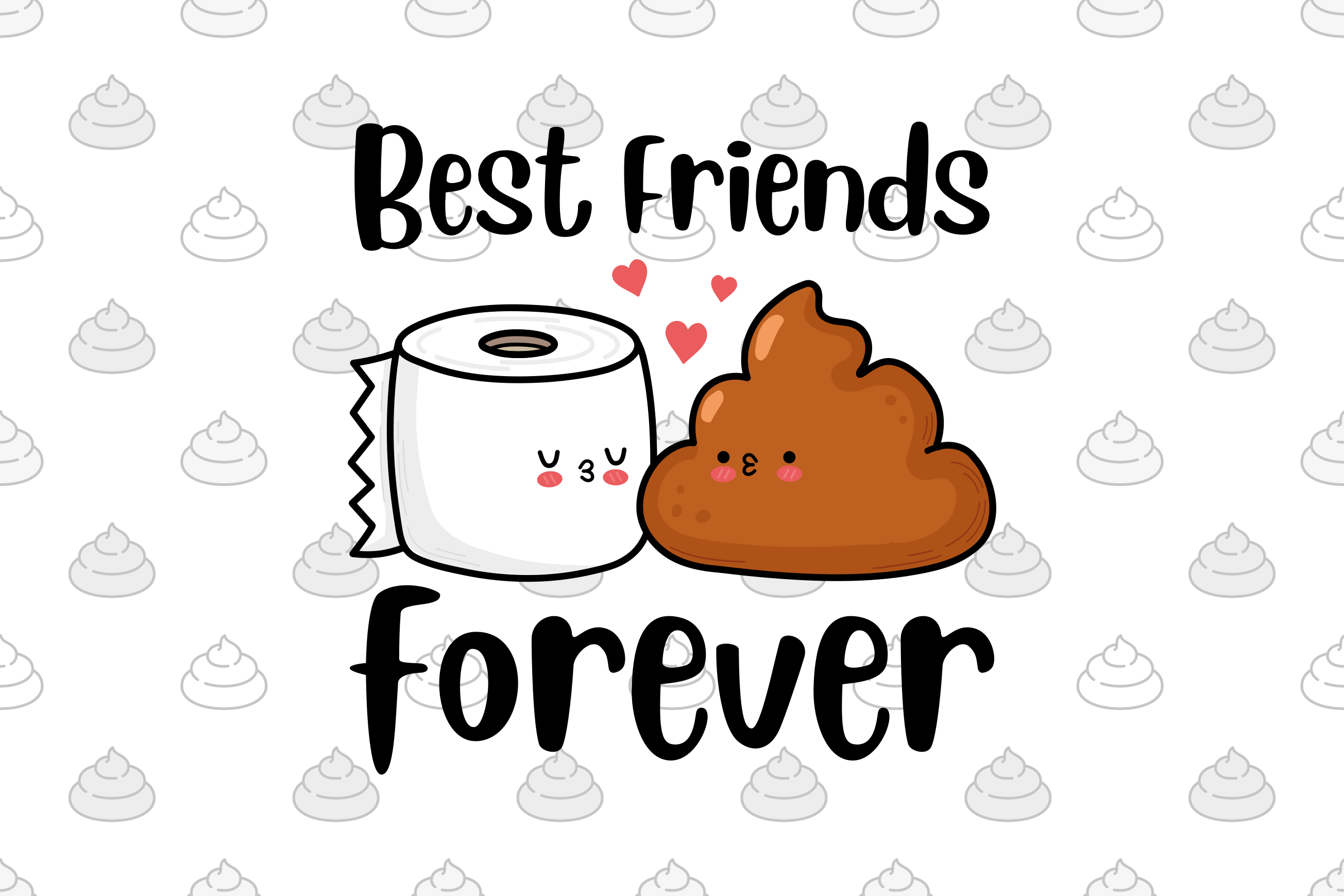 Best Friends Forever bathroom vinyl rug - TenStickers